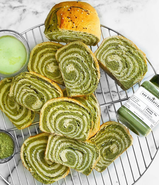 Matcha Tea Powder Bread | Raw Essentials