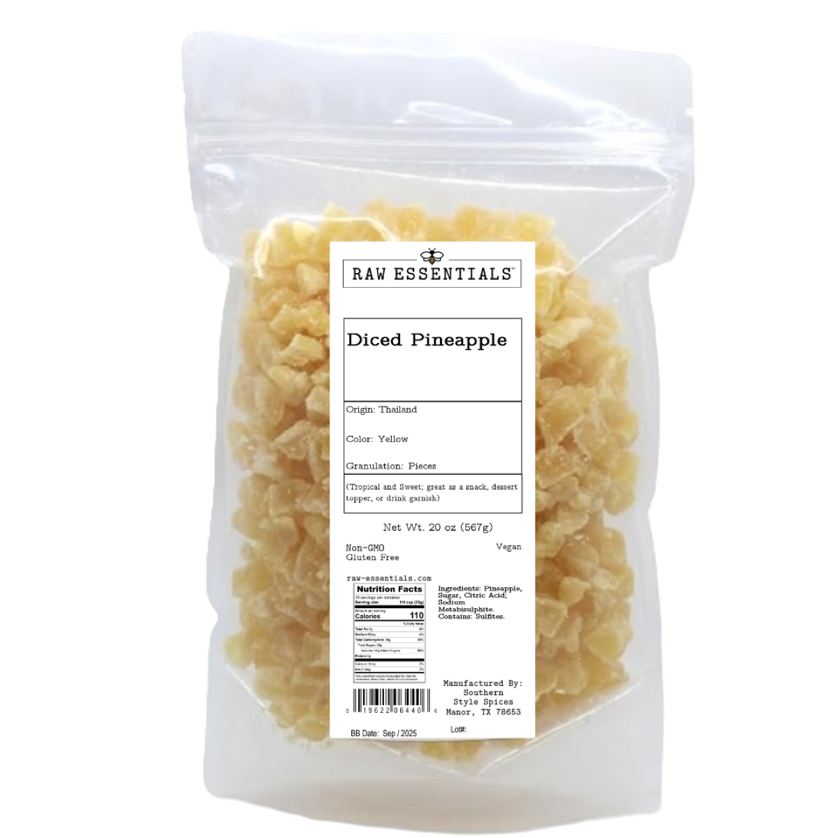 Diced Pineapple