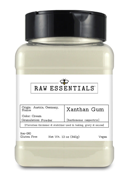 Raw Essentials Xanthan Gum - Culinary Thickening Agent - Thickener For Baking, Soups, Stews And Gravy - 12 Ounce Bottle Raw Essentials Xanthan Gum - Culinary Thickening Agent - Thickener For Baking, Soups, Stews And Gravy - 12 Ounce Bottle