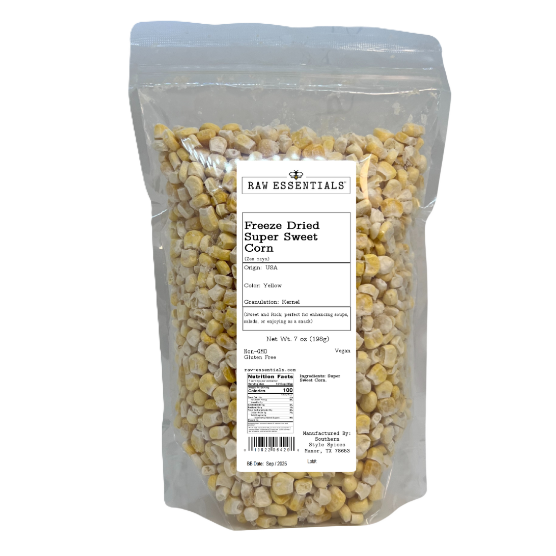 Freeze Dried Super Sweet Corn