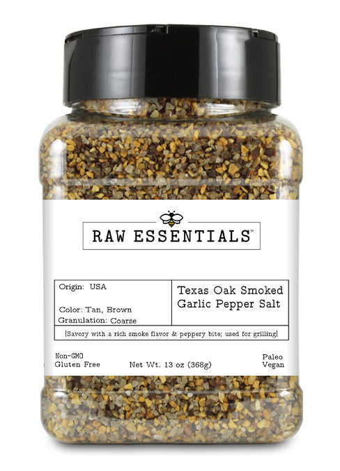 Oak Smoked Garlic Pepper Salt
