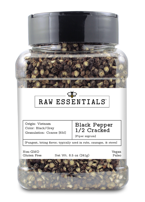 Black Pepper 1/2 Cracked | Raw Essentials