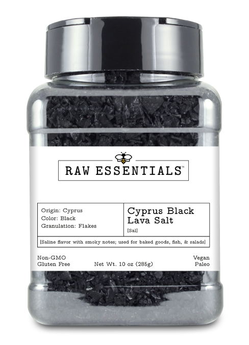 Cyprus Black Lava Salt | Raw Essentials