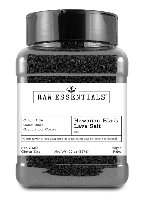 Hawaiian Black Lava Salt | Raw Essentials