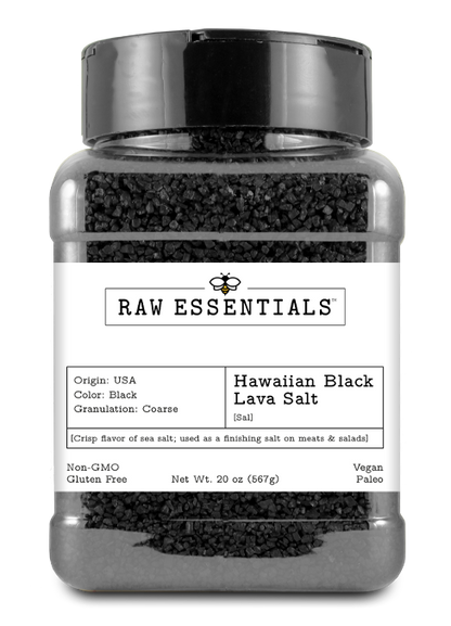 Hawaiian Black Lava Salt | Raw Essentials